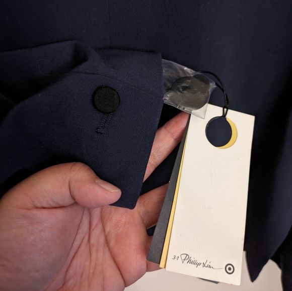 🆕 3.1 Philip Lim for Target Tuxedo Blazer Blue Black XL Women's - Picture 10 of 16